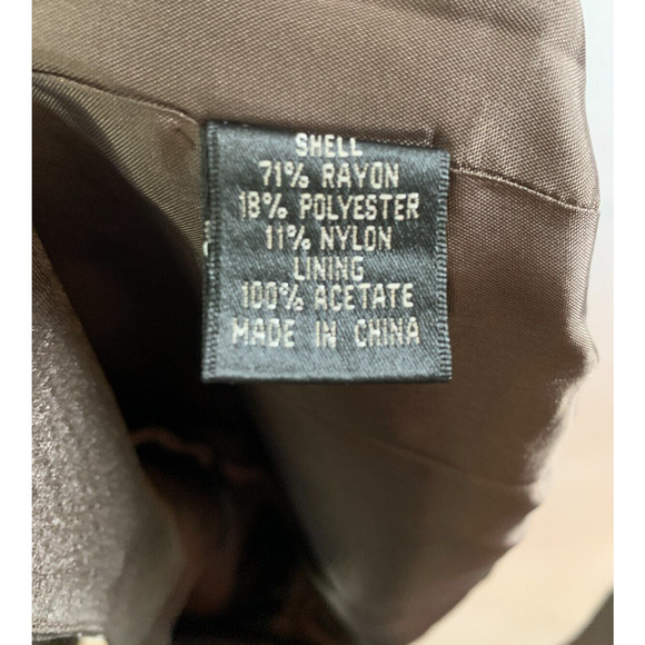 Adrianna Papell Satin Tiered Maxi Gown & Bolero 2 pc Set Dress Sz 8 Bronze Event - Picture 15 of 16